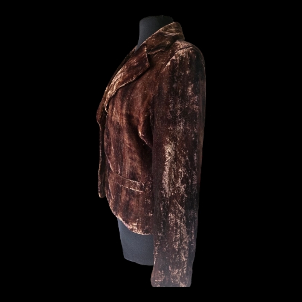 Cache Chocolate Velvet Women's Blazer - Picture 3 of 5